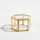 Clear Glass Jewelry Box Organizer for Rings Necklaces Bracelets Earrings