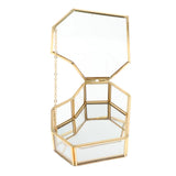 Nordic Style Glass Storage Box Tray Jewelry Cosmetics Organizer