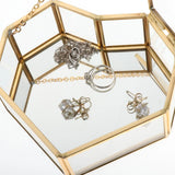 Nordic Style Glass Storage Box Tray Jewelry Cosmetics Organizer