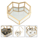 Nordic Style Glass Storage Box Tray Jewelry Cosmetics Organizer