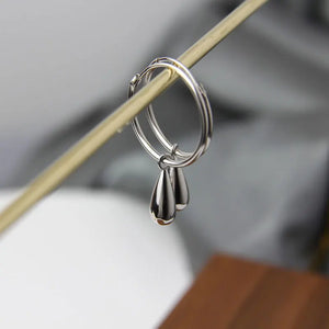 925 Silver Water Droplets Pendant Earrings For Women