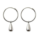 925 Silver Water Droplets Pendant Earrings For Women