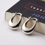 925 Silver U Shape Earrings Women Jewelry Charms
