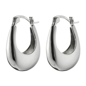 925 Silver U Shape Earrings Women Jewelry Charms