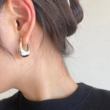 925 Silver U Shape Earrings Women Jewelry Charms