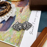 Geometry Crystal Glass Stone Small Brooches for Women's Accessories