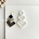 Geometry Combination Set Soft Pottery Earrings Clay Mold DIY Earrings Decoration