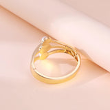 Geometry Pearl Charm Cuff Wide Bracelet for Women
