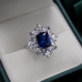 Green Fusion Stone Ring 5A CZ Bridal Wedding Jewelry