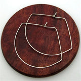 Geometry Hoop Earrings Jewelry Real Filled/Silver Vintage Boho For Women