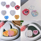Geometry Love Ornament Resin Casting Silicone Mold for DIY Crafts