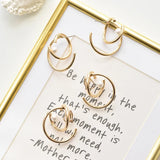 Metal Clip On Earrings No Piercing Round Earring Jewelry