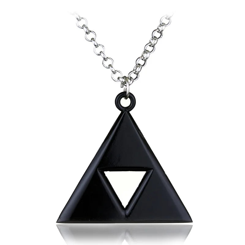 Geometry Triangle Zelda Pendant Men Alloy Geometric Streetwear Necklace