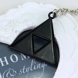 Geometry Triangle Zelda Pendant Men Alloy Geometric Streetwear Necklace