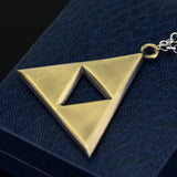 Geometry Triangle Zelda Pendant Men Alloy Geometric Streetwear Necklace