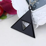 Geometry Triangle Zelda Pendant Men Alloy Geometric Streetwear Necklace