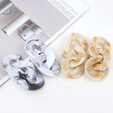 Gray Chain Drop Earrings Halloween Party Vintage Jewelry