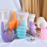 Gesture Candle Epoxy Resin Mold DIY Fingers Aromatherapy Plaster Silicone Mould