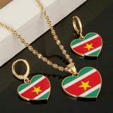 Ghana Flag Pendant Necklace Earrings Jewelry Ghanaian Maps Patriotic Gift
