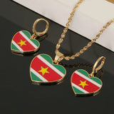 Ghana Flag Pendant Necklace Earrings Jewelry Ghanaian Maps Patriotic Gift