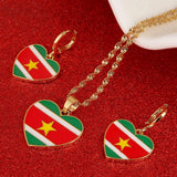 Ghana Flag Pendant Necklace Earrings Jewelry Ghanaian Maps Patriotic Gift