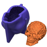 Ghost 3D Skull Epoxy Resin Mold DIY Crafts Plaster Candle Making Tool