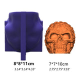 3D Skull Epoxy Resin Mold for DIY Home Decor