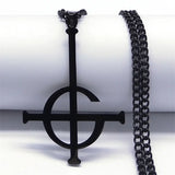 Ghost BC Nameless Pendant Necklace Stainless Steel Ghoul Band Papa Emeritus