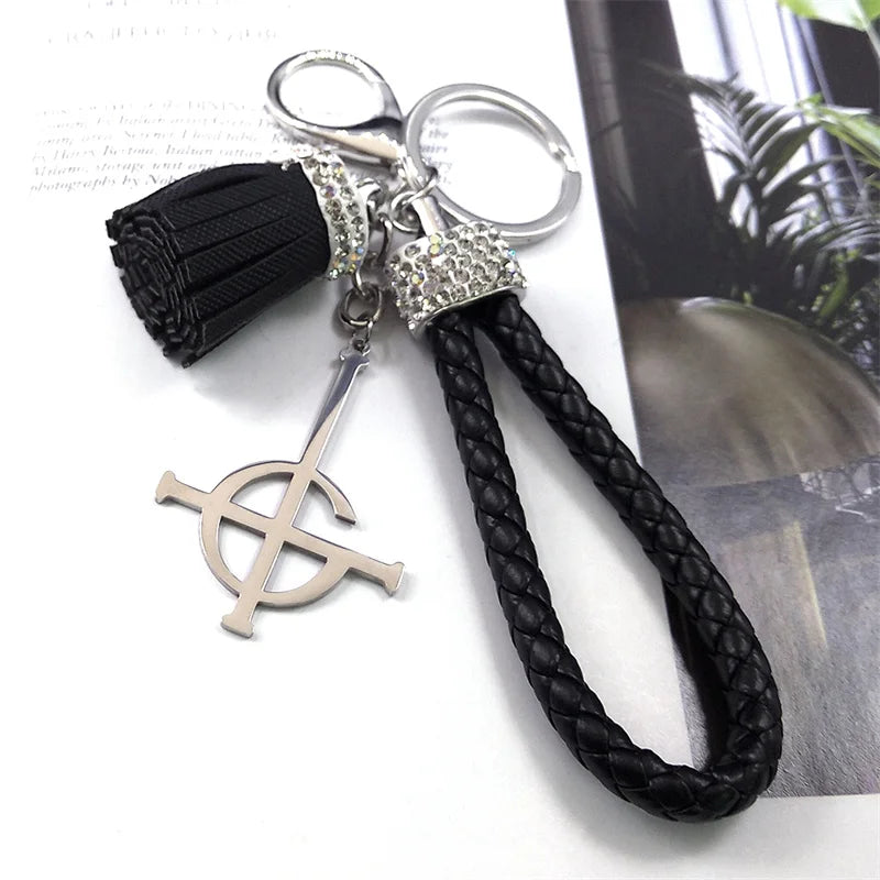 Ghost BC Tassel Crystal Key Chain
