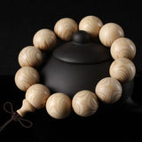 Ghost Face Ivory Wood Bracelet Beads Unisex Jewelry