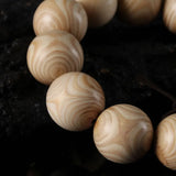 Ghost Face Ivory Wood Bracelet Beads Unisex Jewelry