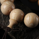 Ghost Face Ivory Wood Bracelet Beads Unisex Jewelry