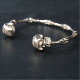 Golden Ghost Skeleton Bangle Man Biker Bracelet