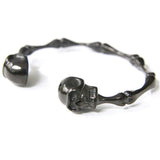Golden Ghost Skeleton Bangle Man Biker Bracelet