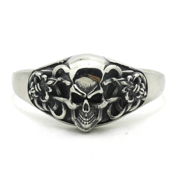 Ghost Skeleton Bracelet 316L Stainless Steel Punk Style Biker Bangle