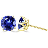 Gica Gema 925 Silver Earrings Multicolour CZ Crystal Ear Studs
