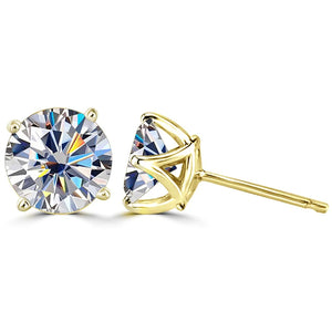 Gica Gema 925 Silver Earrings Multicolour CZ Crystal Ear Studs