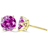 Gica Gema 925 Silver Earrings Multicolour CZ Crystal Ear Studs
