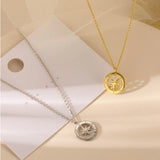 925 Silver 8-pointed Star Necklace Geometric Pendant Chain Jewelry