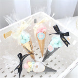 Transparent Plastic Carrot Candy Bags for Kids Birthday Party Easter Decor