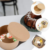 Round Jewelry Storage Box with Lid - Chocolate Flowers Design