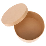Round Jewelry Storage Box with Lid - Chocolate Flowers Design