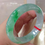 Emerald A-Class 54mm-62mm Ice Green Bi-Color Bracelet