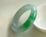 Natural Myanmar Emerald A-Class Carved Light Green Bracelet Gift