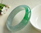 Natural Myanmar Emerald A-Class Carved Light Green Bracelet Gift