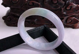 Jade A-Class Carved 54mm-62mm Light Purple Bracelet Gift