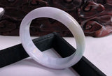 Jade A-Class Carved 54mm-62mm Light Purple Bracelet Gift
