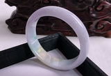 Jade A-Class Carved 54mm-62mm Light Purple Bracelet Gift