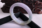Jade A-Class Carved 54mm-62mm Light Purple Bracelet Gift