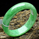 Pure Myanmar Jade A-Class 54-62mm Green Bracelet Princess Bracelet